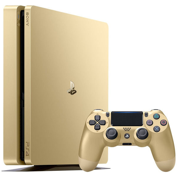 Alternative view of 1TB Gold PS4 Slim Limited Edition System [Sony] Discontinued